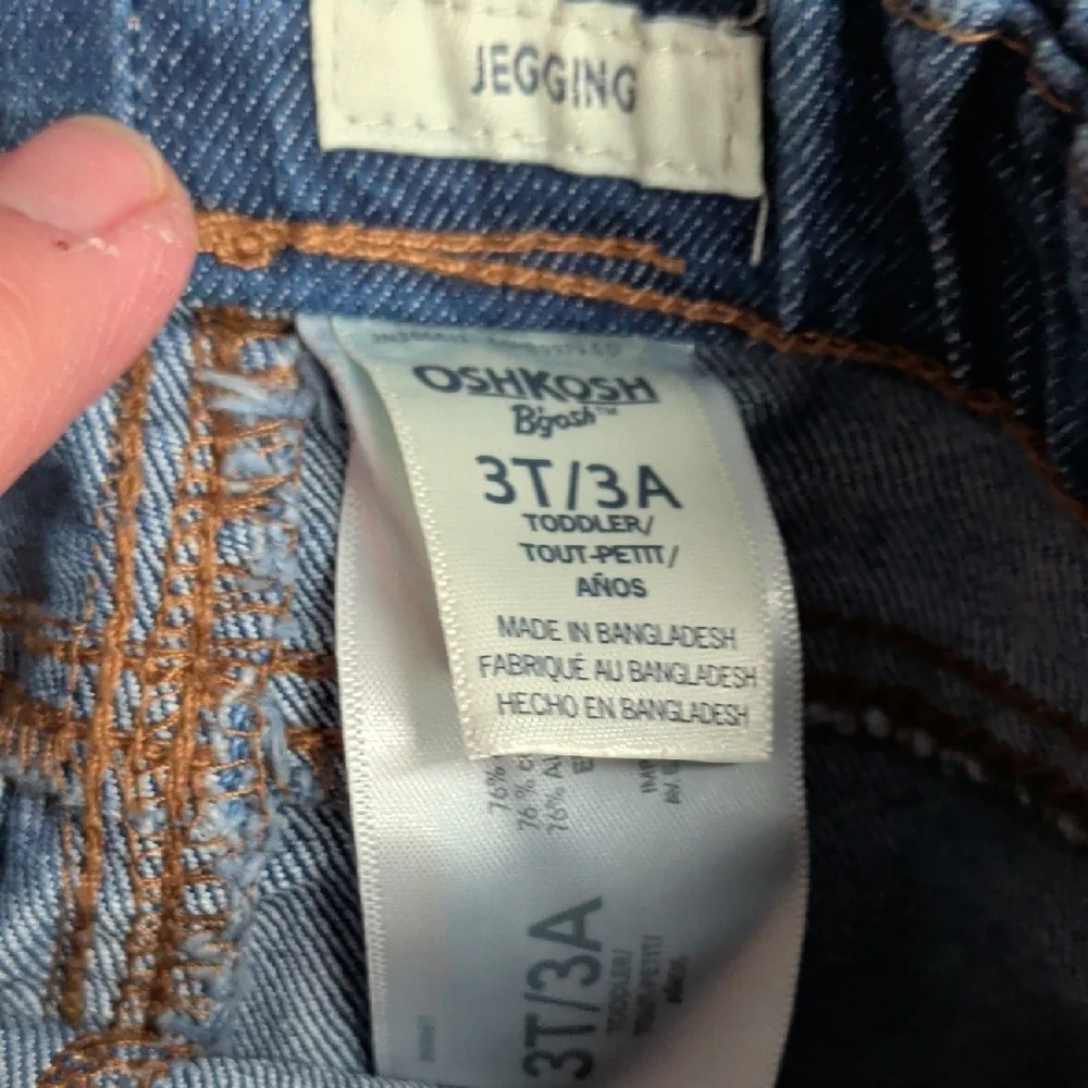 OshKosh B'gosh Kids Denim Jeggings - Dark Blue and Light Blue Lot‎ of 2